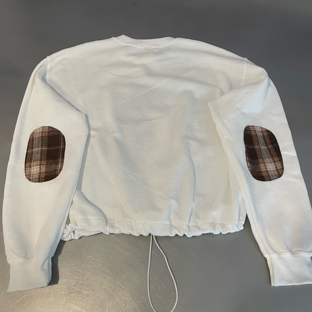 Lehigh crop drawstring patch sweatshirt - Picture 3 of 5